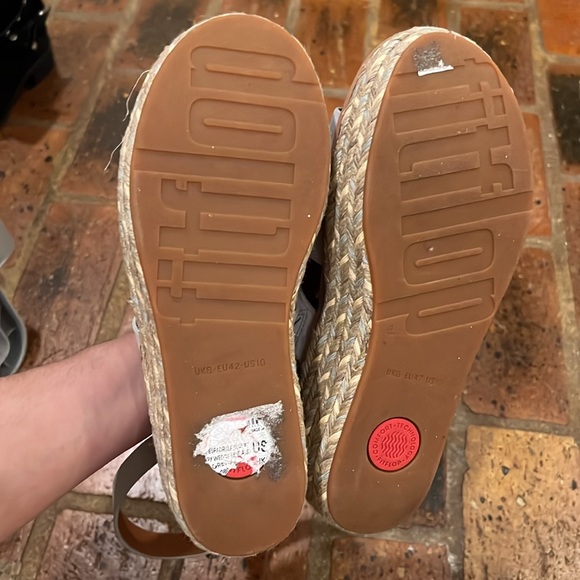 Fitflop Eloise Espadrille suede wedge sandals - Picture 8 of 10